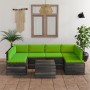 Pallet furniture for garden 7 pcs solid pine wood cushions by vidaXL, Garden sets - Ref: Foro24-3061994, Price: 553,31 €, Dis...