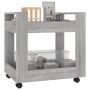 Carrito de escritorio contrachapada gris Sonoma 60x45x60 cm de vidaXL, Carros e islas - Ref: Foro24-816606, Precio: 51,74 €, ...