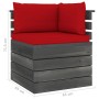 Pallet furniture for garden 7 pcs solid pine wood cushions by vidaXL, Garden sets - Ref: Foro24-3061989, Price: 665,99 €, Dis...