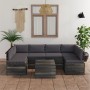 Pallet furniture for garden 7 pcs solid pine wood cushions by vidaXL, Garden sets - Ref: Foro24-3061983, Price: 602,30 €, Dis...