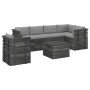 Pallet furniture for garden 7 pcs solid pine wood cushions by vidaXL, Garden sets - Ref: Foro24-3061960, Price: 662,99 €, Dis...