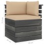 Pallet furniture for garden 7 pcs solid pine wood cushions by vidaXL, Garden sets - Ref: Foro24-3061962, Price: 669,03 €, Dis...