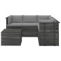 Pallet furniture for garden 6 pcs solid pine wood cushions by vidaXL, Garden sets - Ref: Foro24-3061948, Price: 557,34 €, Dis...