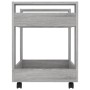 Carrito de escritorio contrachapada gris Sonoma 60x45x60 cm de vidaXL, Carros e islas - Ref: Foro24-816606, Precio: 51,74 €, ...