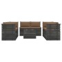 Pallet furniture for garden 9 pcs solid pine wood cushions by vidaXL, Garden sets - Ref: Foro24-3062063, Price: 921,99 €, Dis...