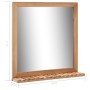 Espejo de cuarto de baño madera maciza de nogal 60x12x62 cm de vidaXL, Espejos - Ref: Foro24-247605, Precio: 47,26 €, Descuen...