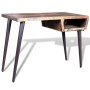 Recycled wood desk with iron legs by vidaXL, Desks - Ref: Foro24-241138, Price: 199,88 €, Discount: %