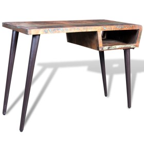 Escritorio de madera reciclada con patas de hierro de vidaXL, Escritorios - Ref: Foro24-241138, Precio: 199,88 €, Descuento: %