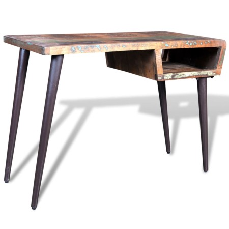 Recycled wood desk with iron legs by vidaXL, Desks - Ref: Foro24-241138, Price: 200,09 €, Discount: %