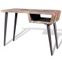 Recycled wood desk with iron legs by vidaXL, Desks - Ref: Foro24-241138, Price: 200,09 €, Discount: %