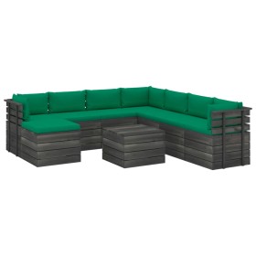 Gartenpalettenmöbel 9 Stück Kissen aus massivem Kiefernholz von vidaXL, Gartensets - Ref: Foro24-3062072, Preis: 758,99 €, Ra...