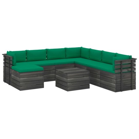 Gartenpalettenmöbel 9 Stück Kissen aus massivem Kiefernholz von vidaXL, Gartensets - Ref: Foro24-3062072, Preis: 742,31 €, Ra...