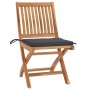 Garden chairs 2 units with anthracite teak wood cushions by vidaXL, Garden chairs - Ref: Foro24-3062433, Price: 177,31 €, Dis...