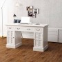 White double pedestal desk 140x48x80 cm by vidaXL, Desks - Ref: Foro24-244370, Price: 555,86 €, Discount: %