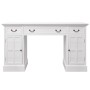 White double pedestal desk 140x48x80 cm by vidaXL, Desks - Ref: Foro24-244370, Price: 555,86 €, Discount: %