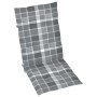 Garden chairs 2 units with gray teak wood checkered cushions by vidaXL, Garden chairs - Ref: Foro24-3062390, Price: 218,99 €,...