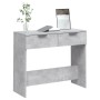 Mesa consola de madera contrachapada gris hormigón 90x36x75 cm de vidaXL, Mesas auxiliares - Ref: Foro24-811335, Precio: 54,0...