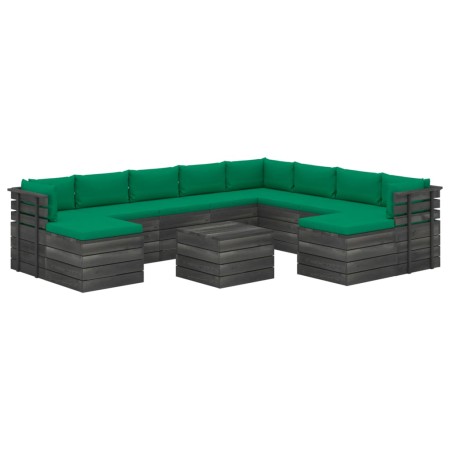 Gartenpalettenmöbel 11 Stück Kissen aus massivem Kiefernholz von vidaXL, Gartensets - Ref: Foro24-3062096, Preis: 952,72 €, R...