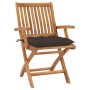 Garden chairs 2 units teak wood with taupe gray cushions by vidaXL, Garden chairs - Ref: Foro24-3062429, Price: 259,09 €, Dis...