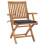 Garden chairs 2 units with anthracite teak wood cushions by vidaXL, Garden chairs - Ref: Foro24-3062406, Price: 254,85 €, Dis...