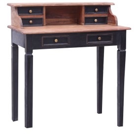 Escritorio con cajones de madera maciza reciclada 90x50x101 cm de vidaXL, Escritorios - Ref: Foro24-283910, Precio: 292,99 €,...