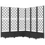 Planter with trellis PP black 120x120x121.5 cm by vidaXL, Pots and planters - Ref: Foro24-318276, Price: 135,60 €, Discount: %