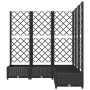 Planter with trellis PP black 120x120x121.5 cm by vidaXL, Pots and planters - Ref: Foro24-318276, Price: 135,60 €, Discount: %