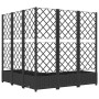 Planter with trellis PP black 120x120x121.5 cm by vidaXL, Pots and planters - Ref: Foro24-318276, Price: 135,60 €, Discount: %