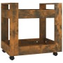 Smoked oak plywood desk cart 60x45x60 cm by vidaXL, Cars and islands - Ref: Foro24-816605, Price: 46,42 €, Discount: %