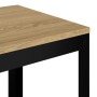 Mesita auxiliar MDF y hierro marrón claro y negro 40x40x45 cm de vidaXL, Mesas auxiliares - Ref: Foro24-286078, Precio: 64,88...