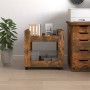 Smoked oak plywood desk cart 60x45x60 cm by vidaXL, Cars and islands - Ref: Foro24-816605, Price: 46,42 €, Discount: %