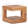 Couchtisch aus massivem Akazienholz, 45 x 45 x 40 cm von vidaXL, Couchtisch - Ref: Foro24-320200, Preis: 108,68 €, Rabatt: %