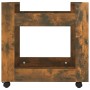 Smoked oak plywood desk cart 60x45x60 cm by vidaXL, Cars and islands - Ref: Foro24-816605, Price: 46,42 €, Discount: %