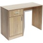 Schreibtisch mit Schublade und Eichenschrank 100x40x73 cm von vidaXL, Schreibtische - Ref: Foro24-243057, Preis: 89,76 €, Rab...