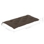 Banco de jardín madera maciza teca con cojín gris taupe 112 cm de vidaXL, Bancos de jardín - Ref: Foro24-3062672, Precio: 145...