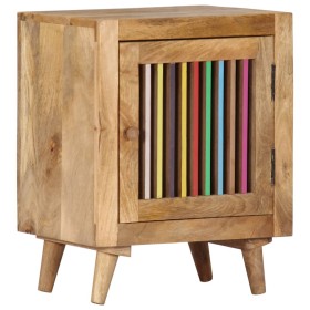 Mesita de noche de madera maciza de mango 40x30x50 cm de vidaXL, Mesitas de noche - Ref: Foro24-249867, Precio: 83,99 €, Desc...