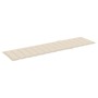 Tumbona con cojín crema madera maciza de teca de vidaXL, Tumbonas - Ref: Foro24-3063008, Precio: 299,55 €, Descuento: %