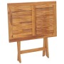 Mesa de comedor plegable para jardín madera de teca 90x60x75 cm de vidaXL, Mesas de jardín - Ref: Foro24-315445, Precio: 139,...