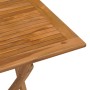 Folding teak wood dining table for garden 90x60x75 cm by vidaXL, Garden tables - Ref: Foro24-315445, Price: 139,67 €, Discoun...