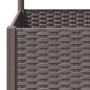 Planter with brown PP trellis 120x120x136 cm by vidaXL, Pots and planters - Ref: Foro24-318267, Price: 159,24 €, Discount: %