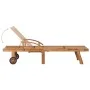 Liegestuhl mit Tisch und Kissen aus massivem Teakholz. von vidaXL, Liegen - Ref: Foro24-3063026, Preis: 313,14 €, Rabatt: %