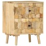 Mesita de noche de madera maciza de mango 40x30x50 cm de vidaXL, Mesitas de noche - Ref: Foro24-247722, Precio: 146,76 €, Des...