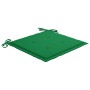 Silla mecedora de madera maciza de teca con cojín verde de vidaXL, Sillas de jardín - Ref: Foro24-3062762, Precio: 151,33 €, ...