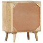 Mesita de noche de madera maciza de mango 40x30x50 cm de vidaXL, Mesitas de noche - Ref: Foro24-247722, Precio: 146,76 €, Des...