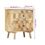 Nachttisch aus massivem Mangoholz, 40 x 30 x 50 cm von vidaXL, Nachttische - Ref: Foro24-247722, Preis: 146,76 €, Rabatt: %