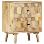 Mesita de noche de madera maciza de mango 40x30x50 cm de vidaXL, Mesitas de noche - Ref: Foro24-247722, Precio: 146,76 €, Des...