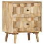 Mesita de noche de madera maciza de mango 40x30x50 cm de vidaXL, Mesitas de noche - Ref: Foro24-247722, Precio: 146,76 €, Des...