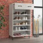 Schuhregal aus betongrauem Sperrholz, 60 x 35 x 105 cm von vidaXL, Schuhregale und Schuhorganisatoren - Ref: Foro24-812793, P...