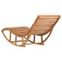 Teak solid wood rocking lounger with cushion by vidaXL, Loungers - Ref: Foro24-3063343, Price: 273,04 €, Discount: %