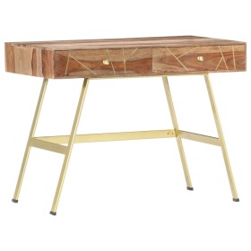 Escritorio con cajones madera maciza de sheesham 100x55x75 cm de vidaXL, Escritorios - Ref: Foro24-286151, Precio: 138,33 €, ...